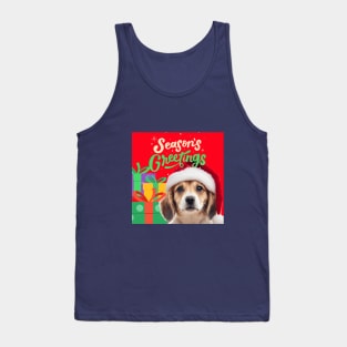 Season greetings cute dog Tank Top